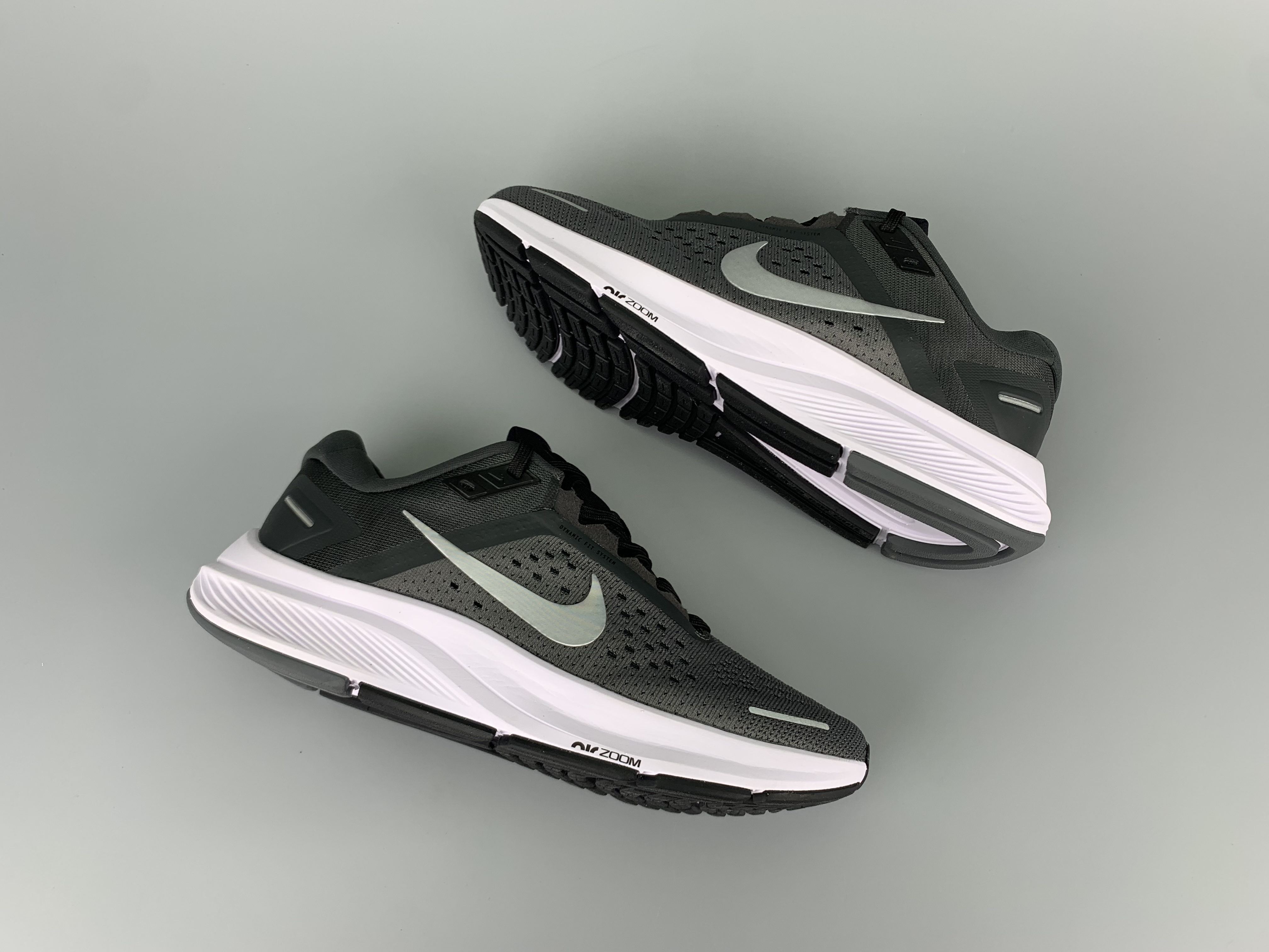2020 Men Nike Zoom Structure 23 Black Grey White Running Shoes
